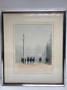 lot 169 image: Vintage 1960s Turner Wall Accessory Print - Klitz - Changing Guard