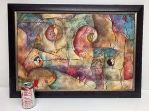 lot 178 image: Framed Signed Abstract Print by MN Artist Eric Waugh