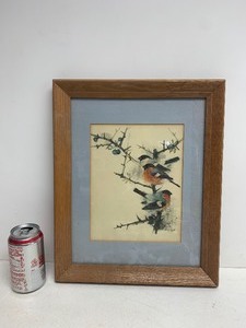 lot 194 image: Hand Signed Framed Vintage Bird Artwork