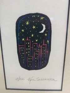 lot 197 image: Original Ken Swanson Miniature Skyline Print