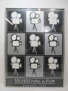 lot 212 image: 1997 Cannes Film Festival Pop Art Poster Framed