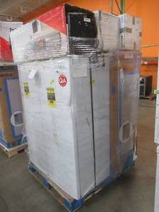 UNTOUCHED WHOLESALE PALLET OF SCRATCH AND DENT ANDOR UNCLAIMED RETURNED VERTICAL FREEZERS, REFRIDGERATOR AND TOP LOADING ELECTRONIC WATER DISPENSERS