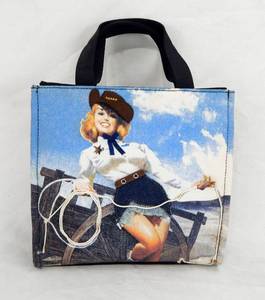 lot 12 image: St. Johns Bay Pin Up Cowgirl Canvas Bag
