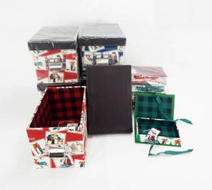 lot 61 image: Lot of 10 Inspired By The Art of Norman Rockwell Decorative Boxes