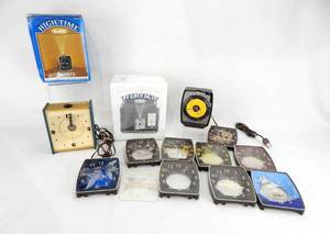 lot 88 image: Lot of 3 Vintage Hoyle and Brown and Bigelow Clocks