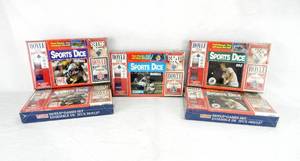 lot 89 image: Set of 5 Vintage 1996 According To Hoyle Sports Dice Gaming Sets