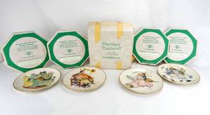 lot 94 image: Vintage 1973 Norman Rockwell Gorham Limited Edition Four Seasons - Four Ages of Love Collector Plate Set