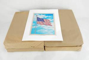 lot 78 image: 400 Vintage Old Glory Color Foil Etch Prints