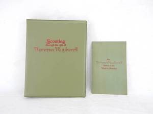 lot 76 image: Set of Vintage 1979 Norman Rockwell Scouting Stamp And Stamp Reference Books