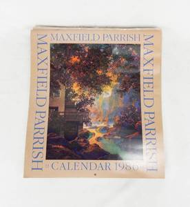 lot 19 image: Lot of 12 Vintage 1986 2025 Maxfield Parrish Calendars