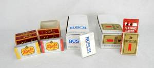 lot 71 image: Lot of 24 Assorted Vintage Strohs Beer, Busch and Michelob Playing Card Decks
