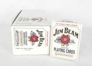 lot 109 image: Lot of 10 Vintage Jim Beam Playing Cards