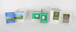 lot 110 image: Lot of 23 Vintage Golf Inspired Playing Cards and Gaming Cards