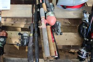 Lot of (9) Assorted Fishing Rods
