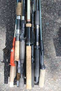 Lot of (17) Assorted Fishing Rods