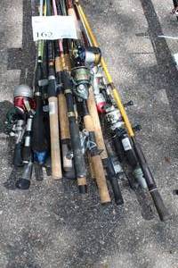 Lot of (27) Assorted Fishing Rods