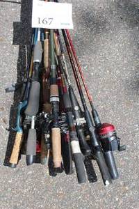 Lot of (11) Assorted Fishing Rods