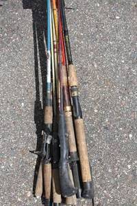Lot of (11) Assorted Fishing Rods