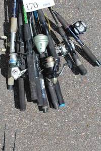 Lot of (11) Assorted Fishing Rods
