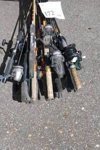 Lot of (18) Assorted Fishing Rods