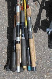 Lot of (12) Assorted Fishing Rods