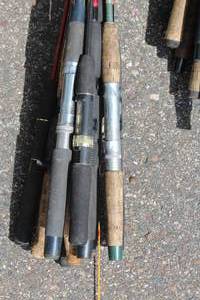 Lot of (9) Assorted Fishing Rods