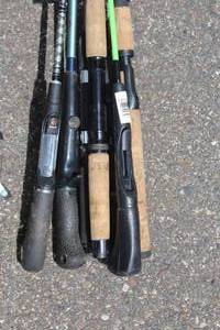 Lot of (7) Assorted Fishing Rods