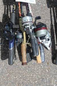 Lot of (10) Assorted Fishing Rods