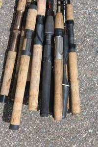 Lot of (12) Assorted Fishing Rods