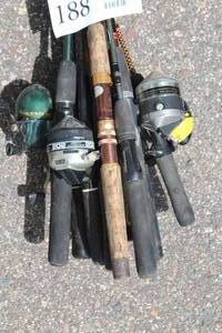 Lot of (11) Assorted Fishing Rods