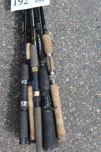 Lot of (12) Assorted Fishing Rods