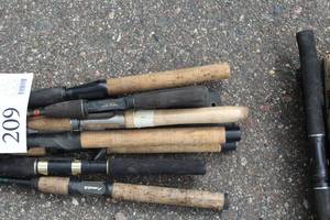 Lot of (10) Assorted Fishing Rods