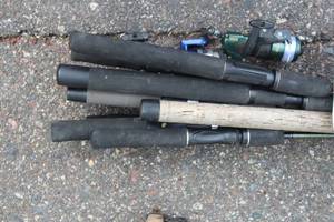 Lot of (10) Assorted Fishing Rods
