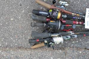 Lot of (10) Assorted Fishing Rods