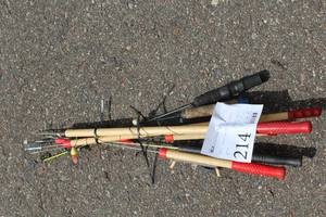 Lot of (7) Assorted Ice Fishing Poles