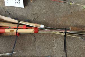Lot of (9) 3 Assorted Ice Fishing Poles