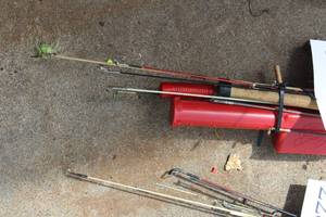 Lot of (9) 3 Assorted Ice Fishing Poles