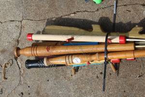 Lot of (8) Assorted Ice Fishing Poles