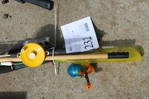 Lot of (7) 3 Assorted Ice Fishing Poles