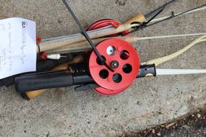 Lot of (7) Assorted Ice Fishing Poles