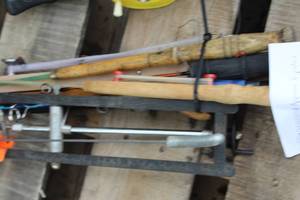 Lot of (6) Assorted Ice Fishing Poles