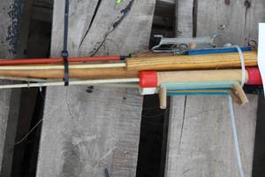 Lot of (6) Assorted Ice Fishing Poles