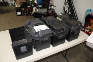 Lot of (4) Marine Battery Box
