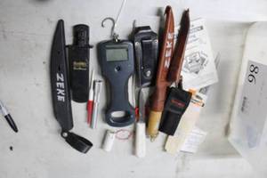 Assorted Filet Knives, Fish Scale