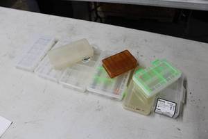Lot of (9) Plastic Utility Tackle Boxes