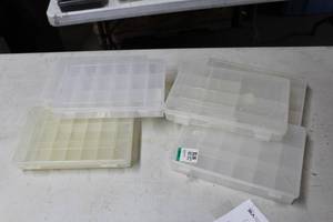 Lot of (6) Plastic Utility Tackle Boxes