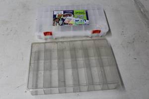 Lot of (2) Plastic Utility Tackle Boxes