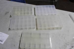 Lot of (6) Plastic Utility Tackle Boxes