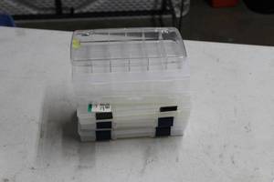 Lot of (5) Plastic Utility Tackle Boxes