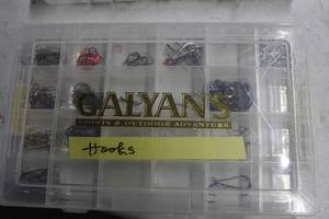 Lot of (3) Plastic Utility Tackle Boxes with Fishing Tackle - Weights, Hooks